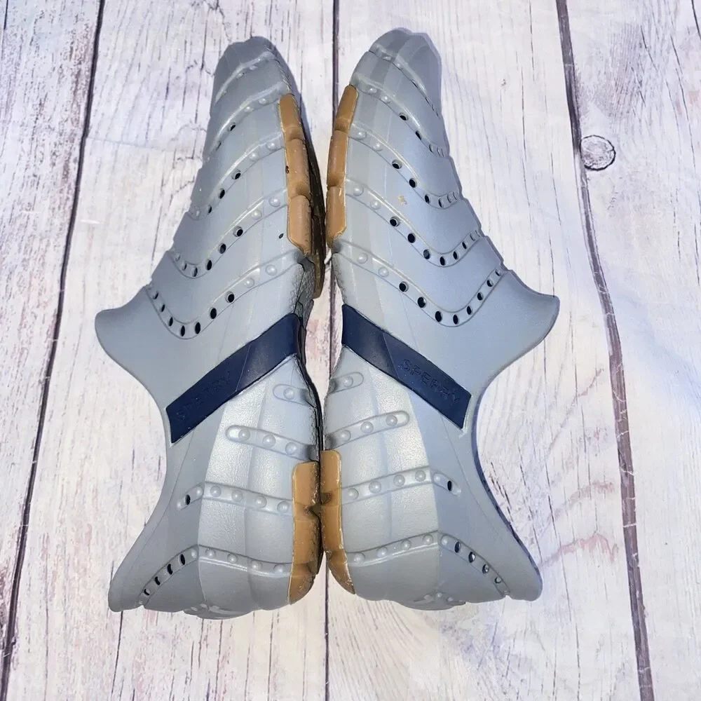 Sperry Water Shoes Slip On Gray Mens 10 Boat Beach EVA
